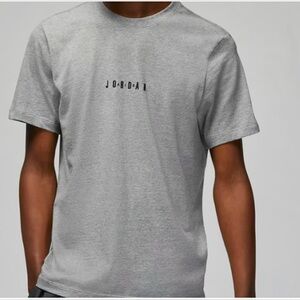 Nike Men's Air Jordan EMB Air Short Sleeve Shirt Gray